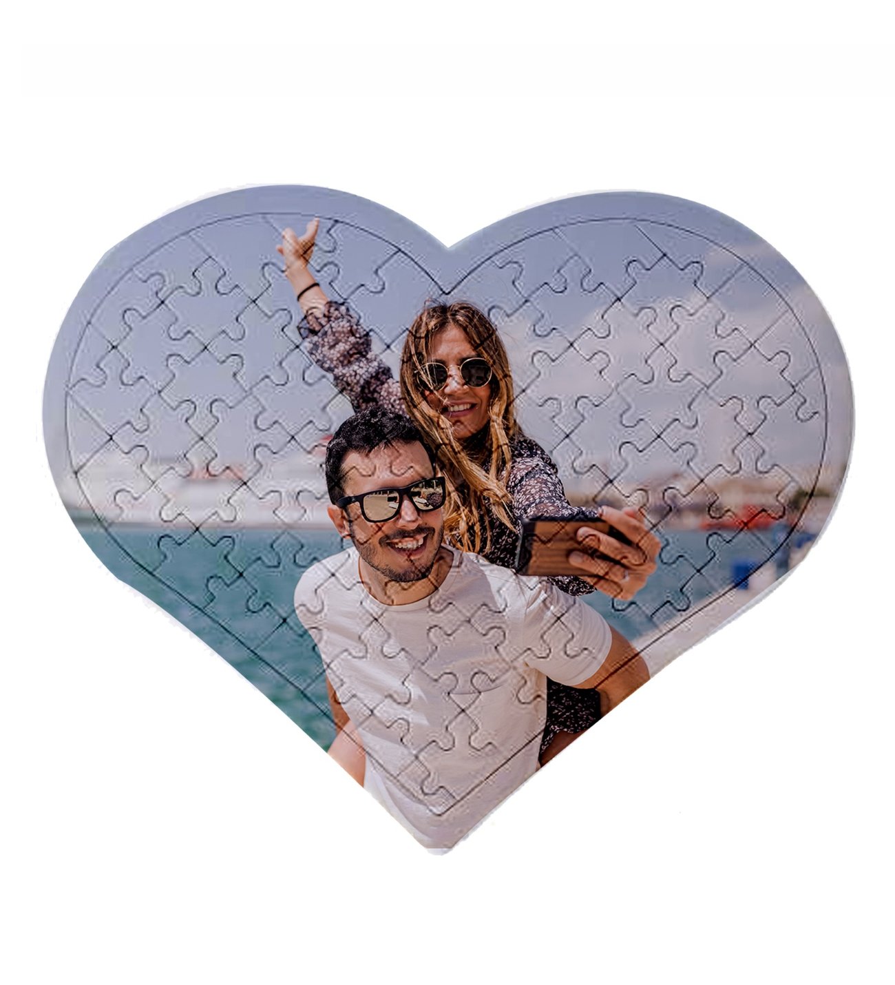 Kişiye Özel Kalpli Puzzle